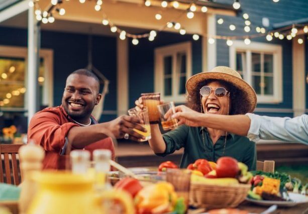 Family,And,Multiethnic,Diverse,Friends,Gathering,Together,At,A,Garden